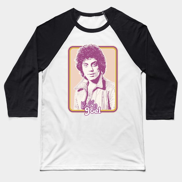 Billy Joel //// Retro Style Fan Design Baseball T-Shirt by DankFutura